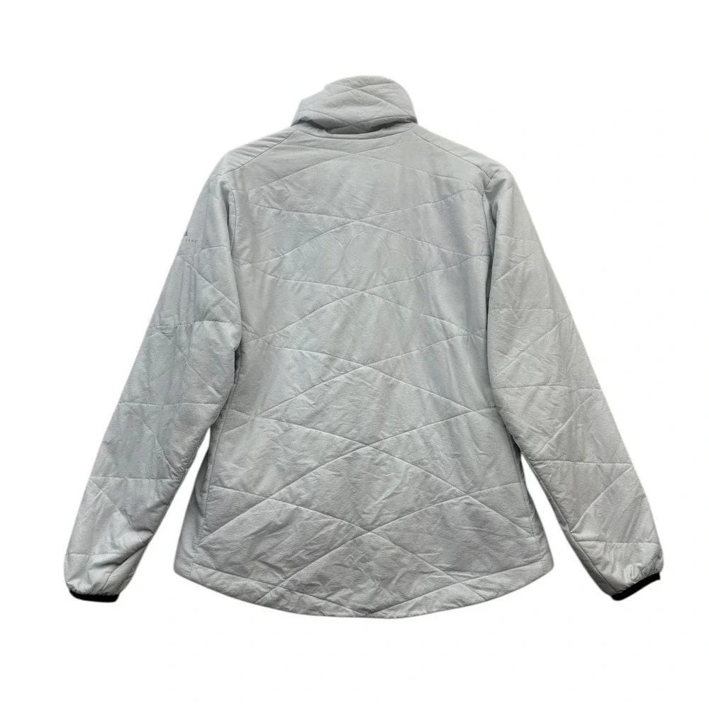 Basin and Range Silver Quilted Full Zip Jacket Lightweight Outdoor Gorpcore Coat